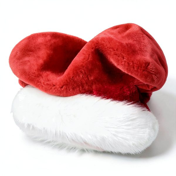 Adult Polyester Plush Christmas Santa Hats for Adults-1