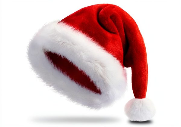Adult Polyester Plush Christmas Santa Hats for Adults-0