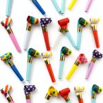 Zanting Party Whistle Blowouts 56-Piece Birthday Noisemaker Set-0