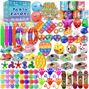 PHIMOTA Party Favor Pack 150 Piece Kids Toy Assortment Multi‑Item Set-0