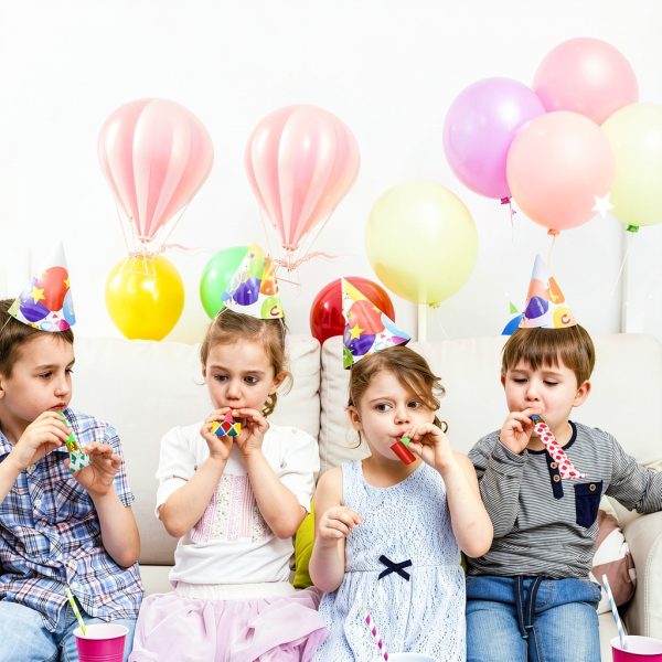 Zanshan Party Blower Set 50pcs Reusable Kids Birthday Whistle-3
