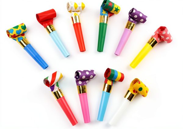 Zanting Party Whistle Blowouts 56-Piece Birthday Noisemaker Set-3