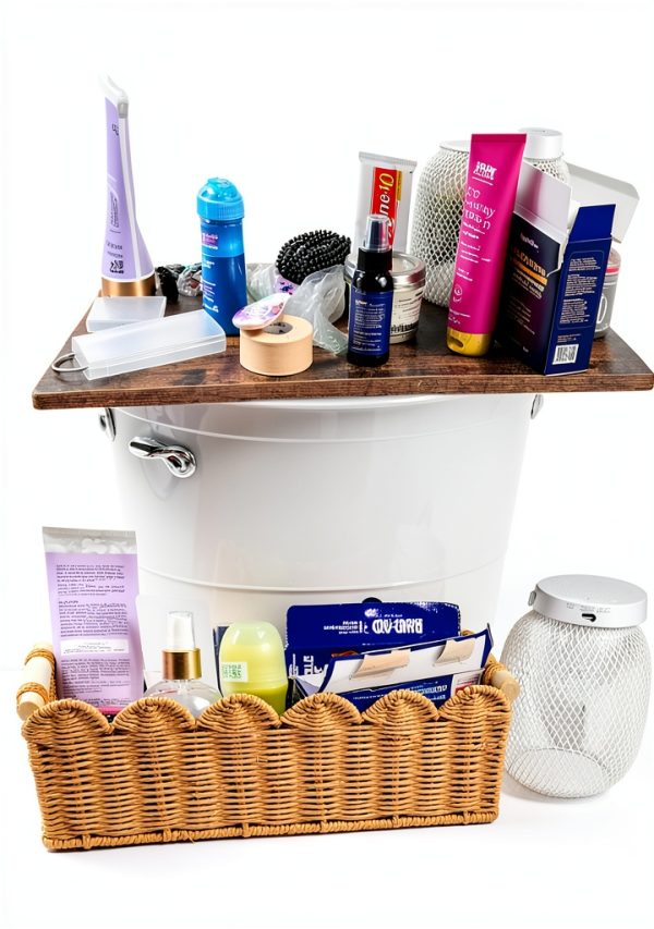 Toilet Paper Storage Basket VANWYCHEN Cotton Tank Top Organizer-2