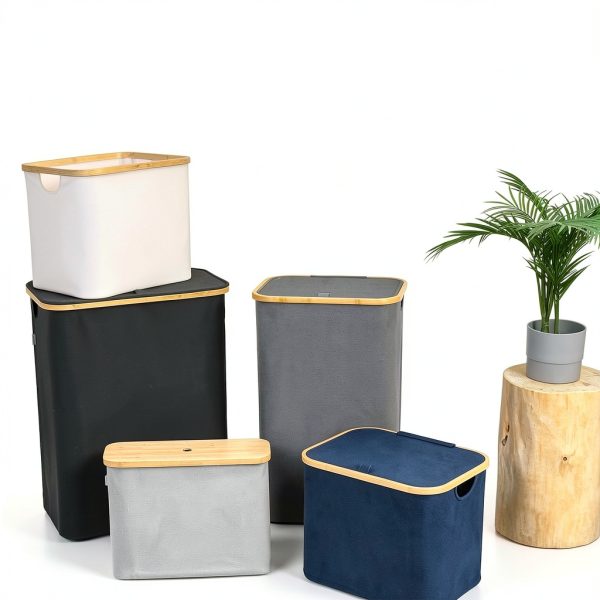LONBET Toilet Paper Storage for 12 Rolls, Stackable & Foldable --5